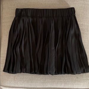 BCBG Black Pleated mini skirt